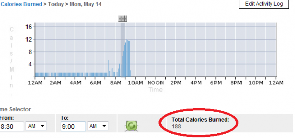 calorie burn on kinect