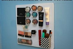 magnetic makeup board tutorial diy