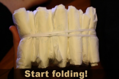 easy diaper cake tutorial