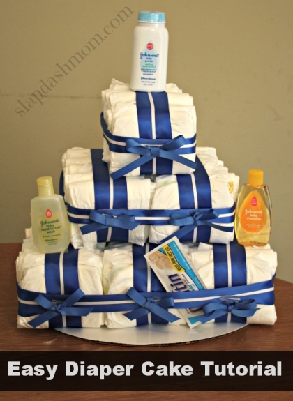 easy diaper cake tutorial under $15