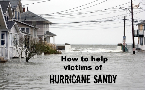 how to help hurricane sandy victims