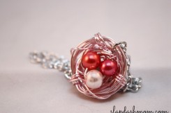 DIY Bird Nest Necklace