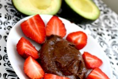 Vegan Chocolate Avocado Fruit Dip Recipe