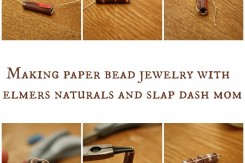 Paper Bead Earrings Tutorial