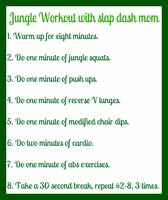 30 Minute No Equipment Workout Slap Dash Mom