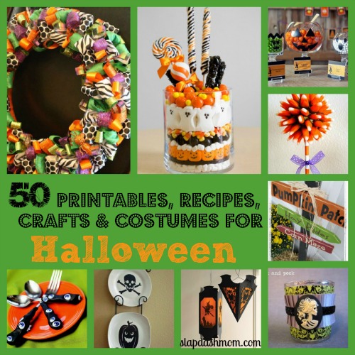 50 Halloween Crafts Recipes Printables and More!