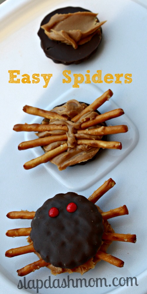 Easy Halloween Spider Cookies