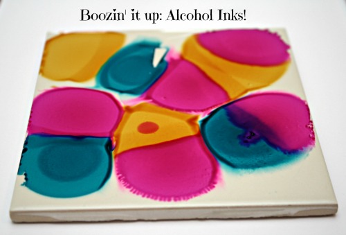 DIY Alcohol Ink Tiles {Tutorial}