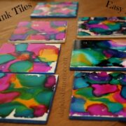 Alcohol Ink coasters project