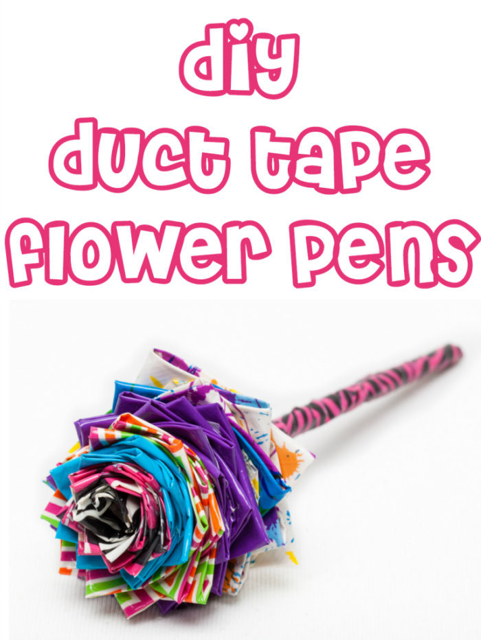 Duct Tape Flower Pen Tutorial