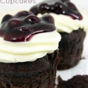 Blueberry Cream Cheese Brownie Cupcake Recipe