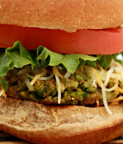 Spinach and Chickpea Veggie Burger Recipe