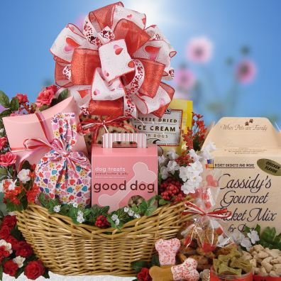 dog gift basket valentines day