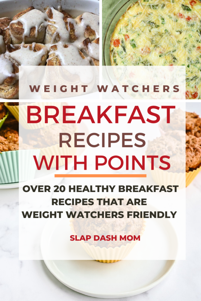 A collection of Weight Watchers Breakfast Recipes-perfect for on the go and includes Smartpoints values! Most of the WW Breakfast ideas are easy to make and can be cut down to 1 serving if you are only needing meals for 1! #ww #weightwatchers #healthy #breakfast