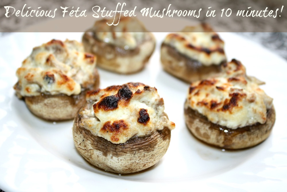 Feta Stuffed Mushrooms Recipe