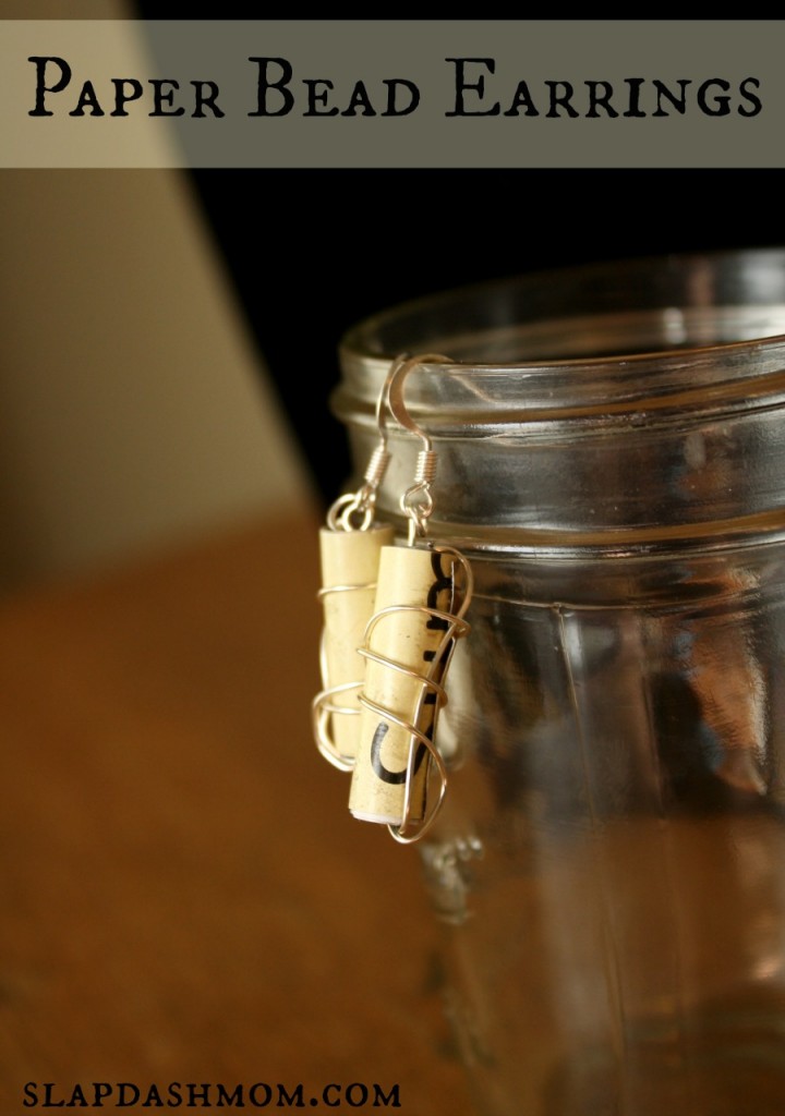 Paper Bead Earrings Tutorial