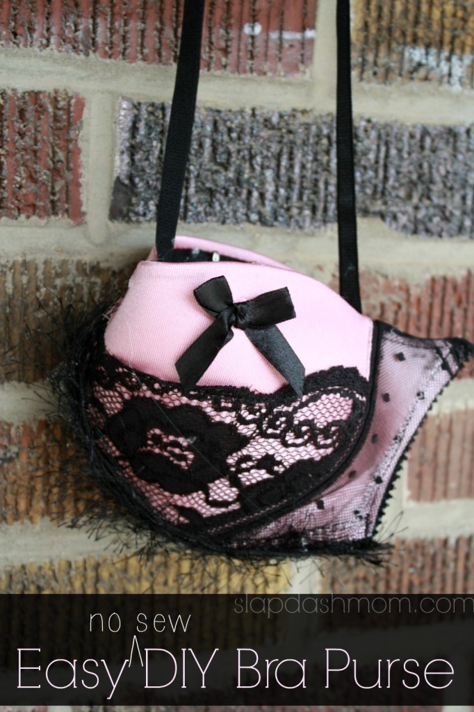 DIY No Sew Bra Purse Tutorial