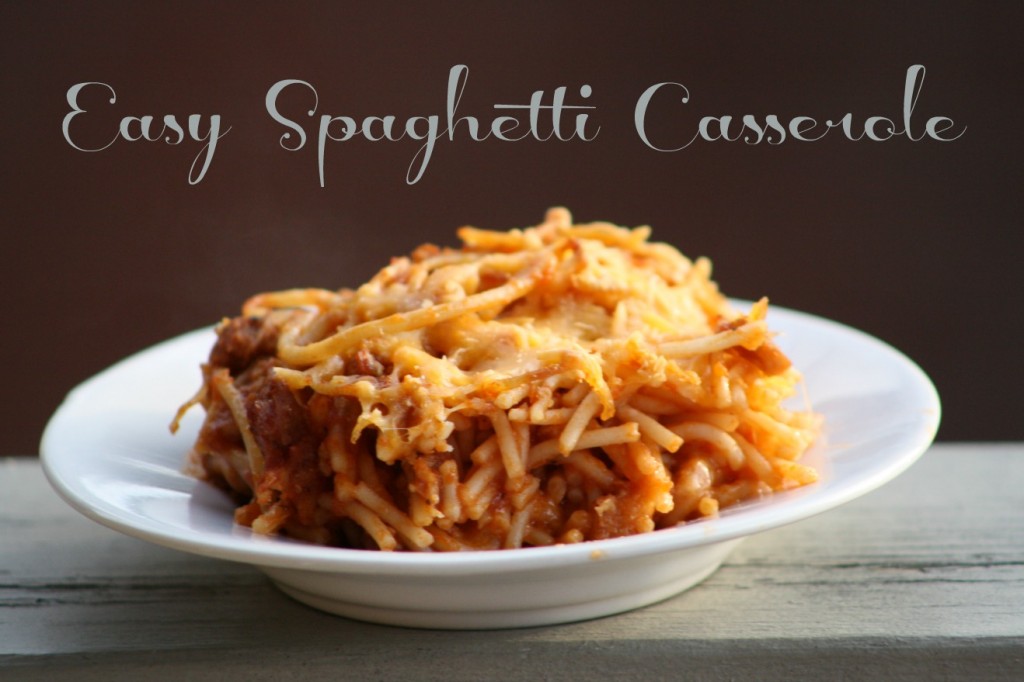 easy spaghetti casserole recipe