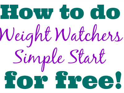 Weight Watchers Simple Start