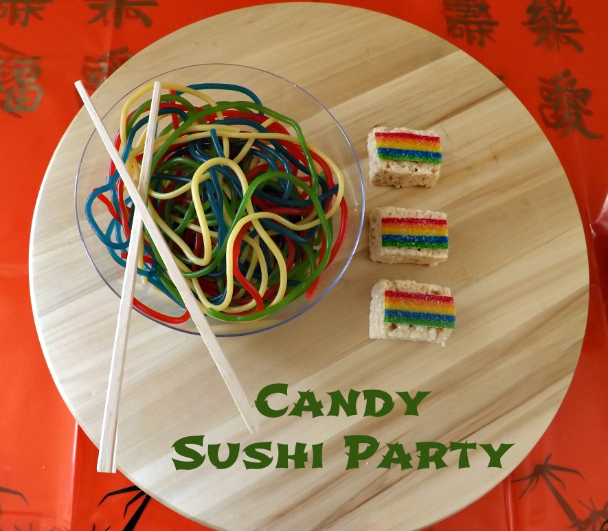 candy sushi party