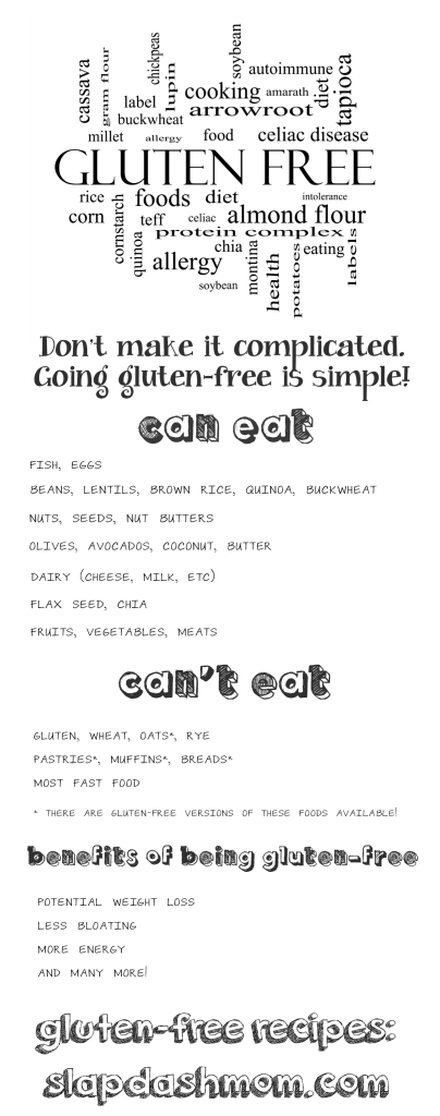 What You Can and Cannot Eat Gluten Free