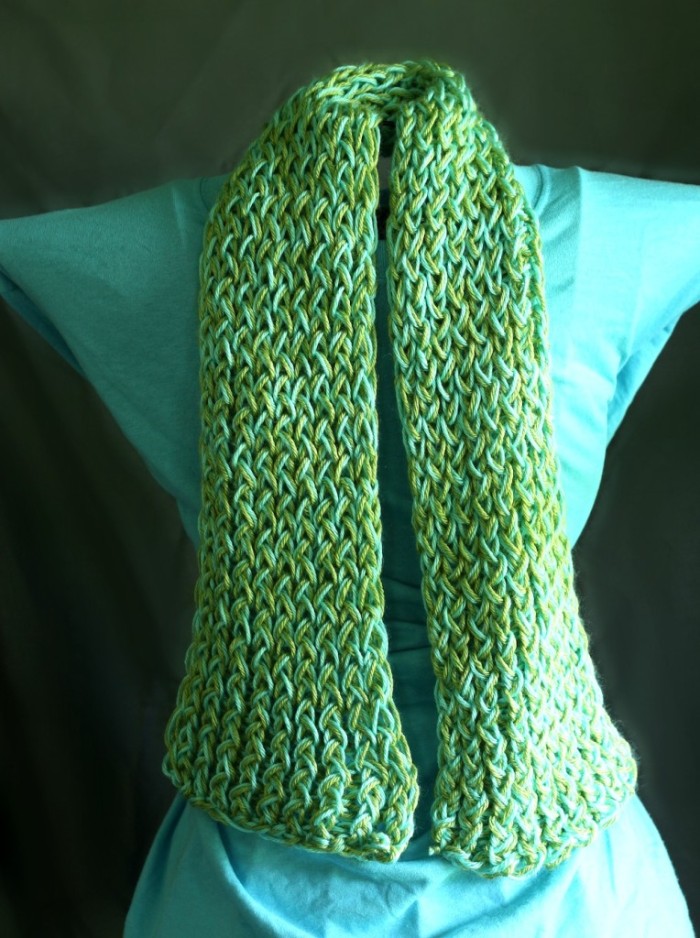 Loom Knit Scarf on Any Loom for Beginners 