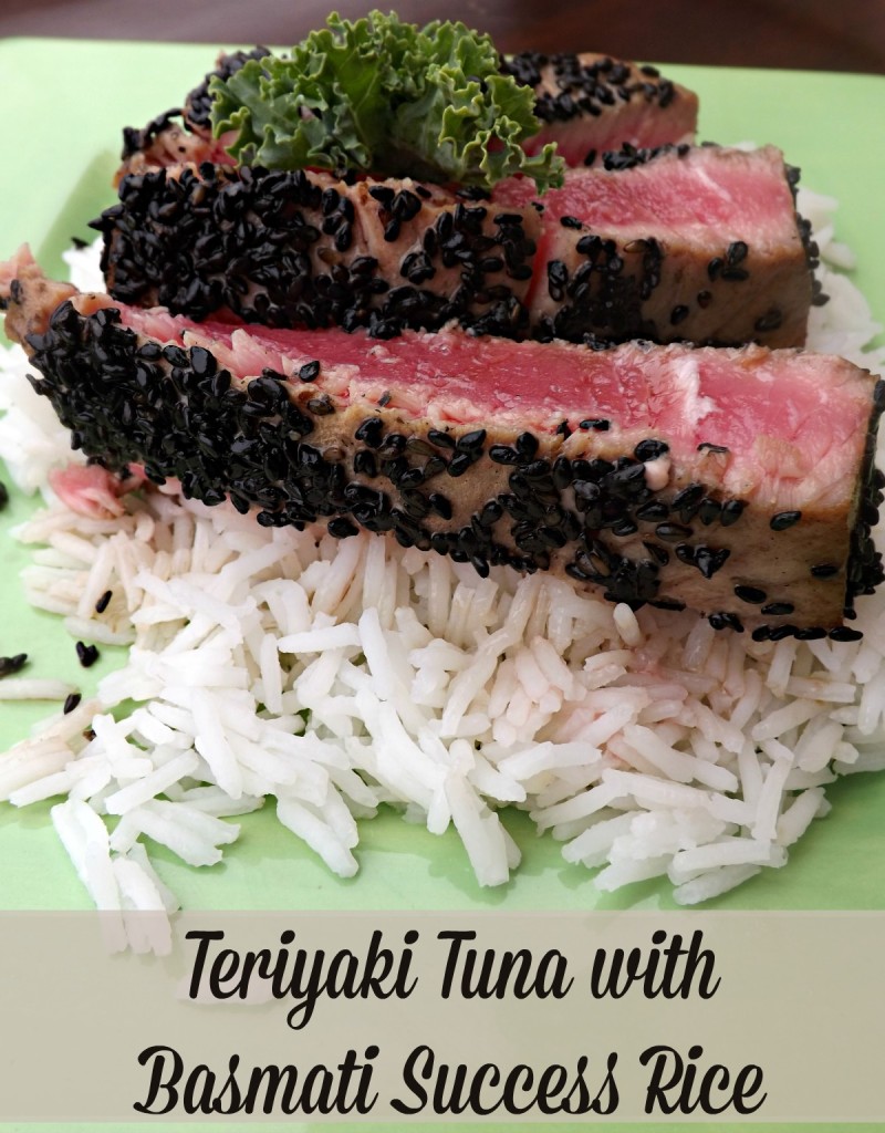 Sesame Teriyaki Tuna With Curry Sauce and Success® Basmati Rice