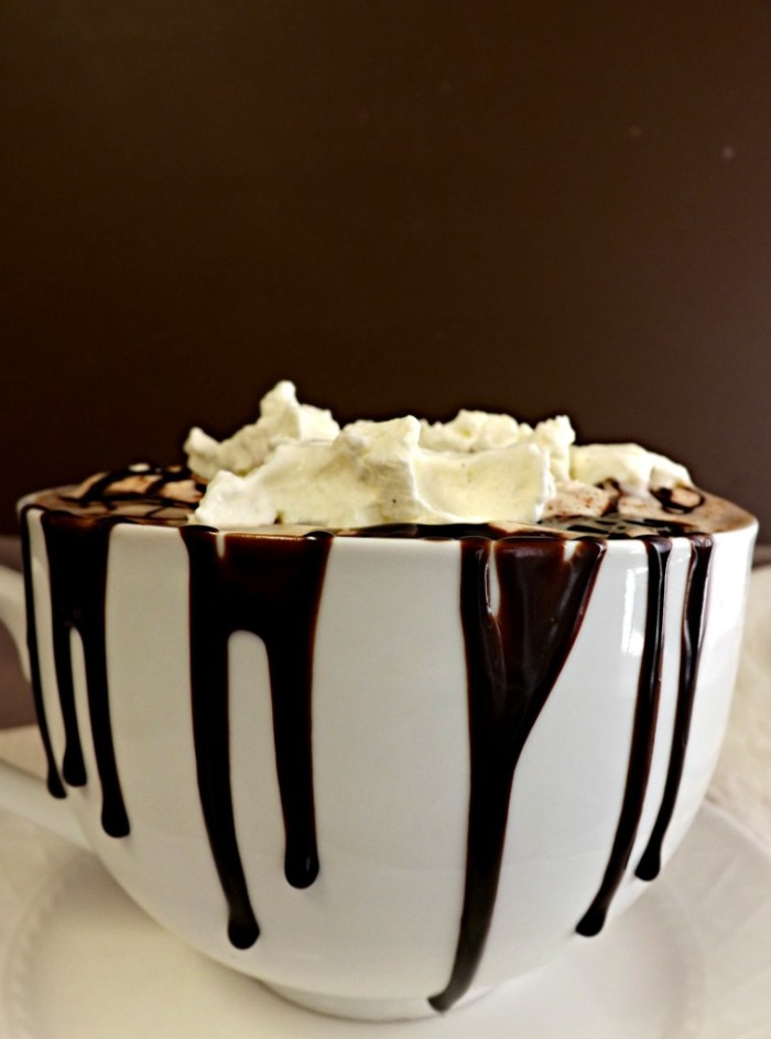 Mexican Hot Chocolate With Frozen Whipped Cream - Slap Dash Mom