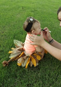 DIY Fabric Tutu Lion Costume