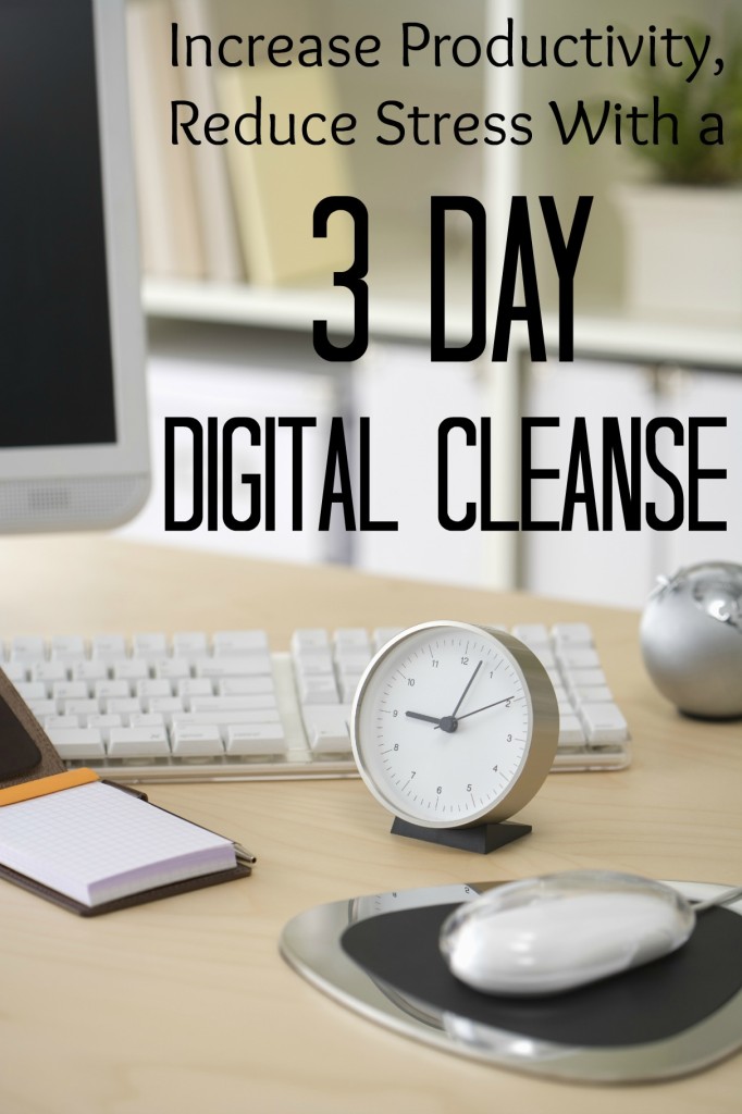 3 Day Digital Cleanse Be More Productive and Less Stressed Out! Slap Dash Mom