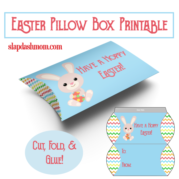 Printable Easter Explosion Treat Box