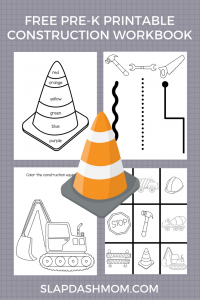 Free Printable Preschool Construction Workbook Slap Dash Mom