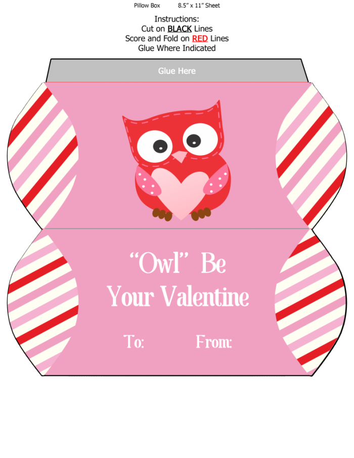 printable valentine owl wrapso cute!  Valentines gift wrap, Owl  valentines, Owl gifts