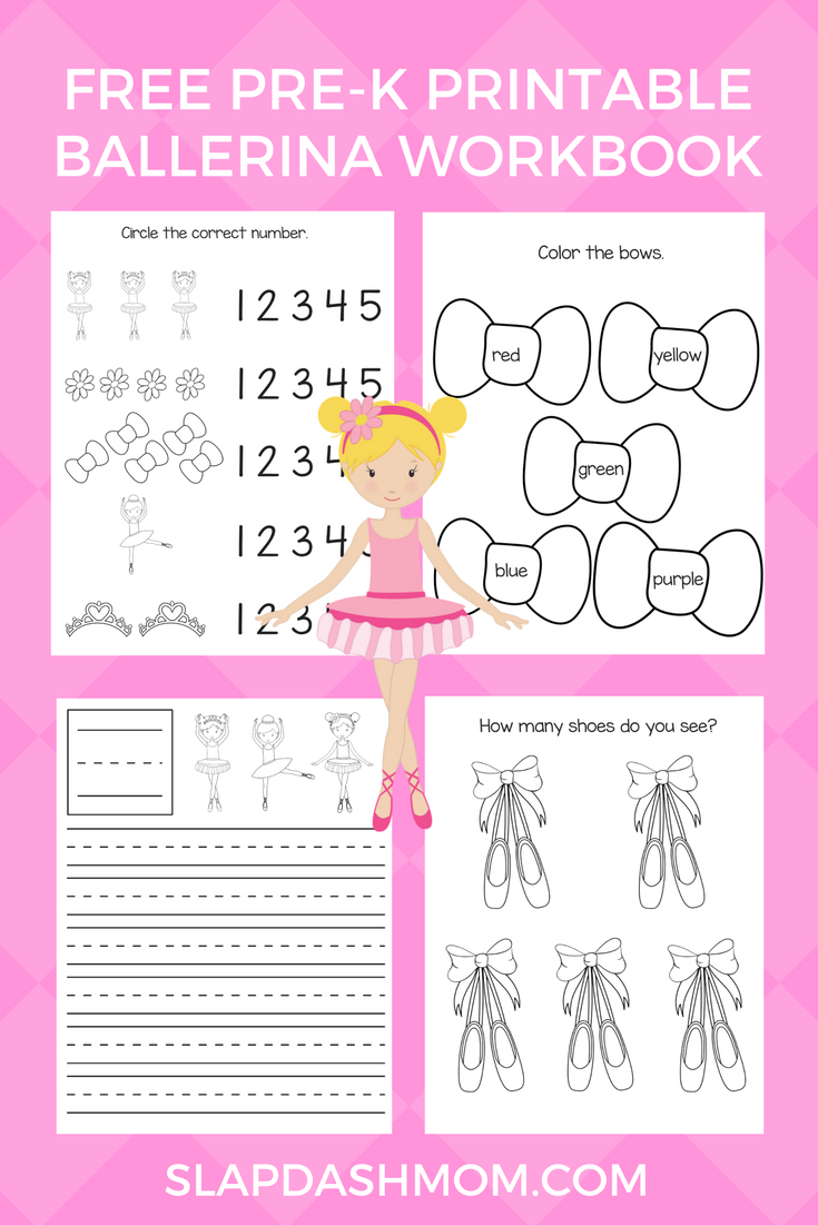 Free Printable Preschool Ballerina Workbook Slap Dash Mom