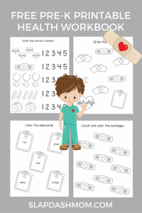 Free Printable Preschool Health Book - Slap Dash Mom