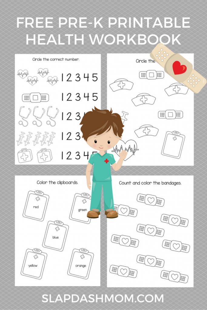 Free Printable Preschool Health Book | Slap Dash Mom