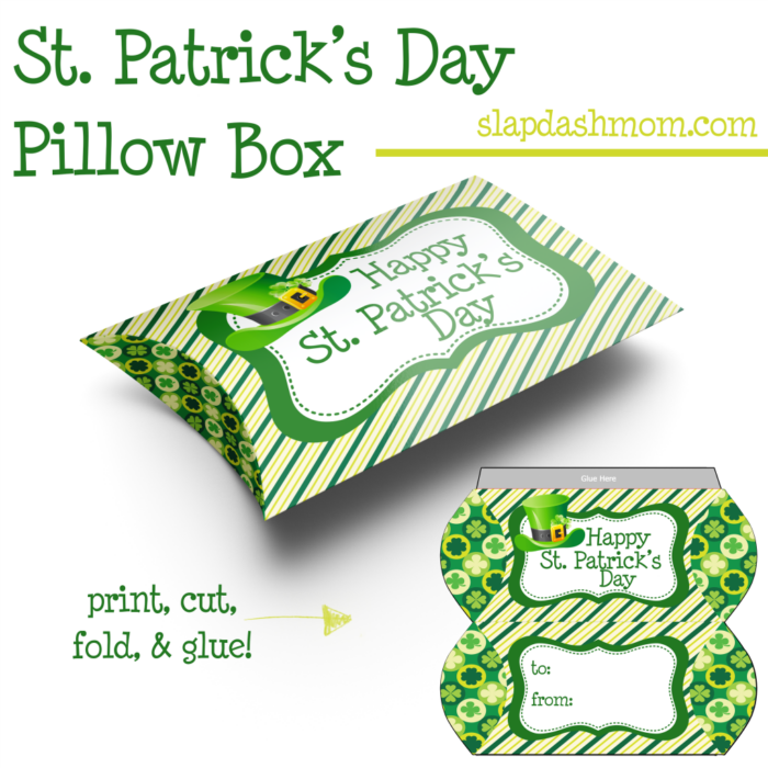 Free Printable St. Patrick's Day Treat Box