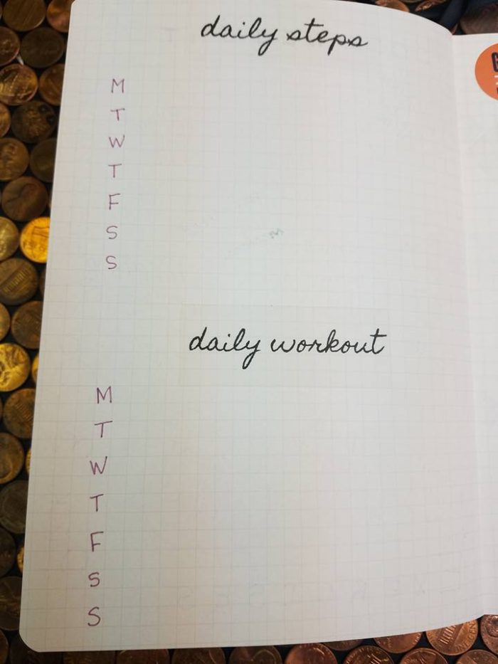 bullet journal for weight loss