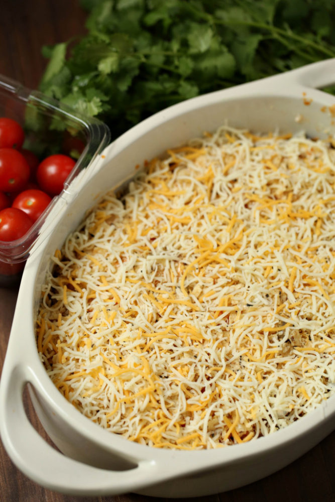 Moar cheese, s'il vous plaît ! !! Casserole de tacos au poulet Weight Watchers