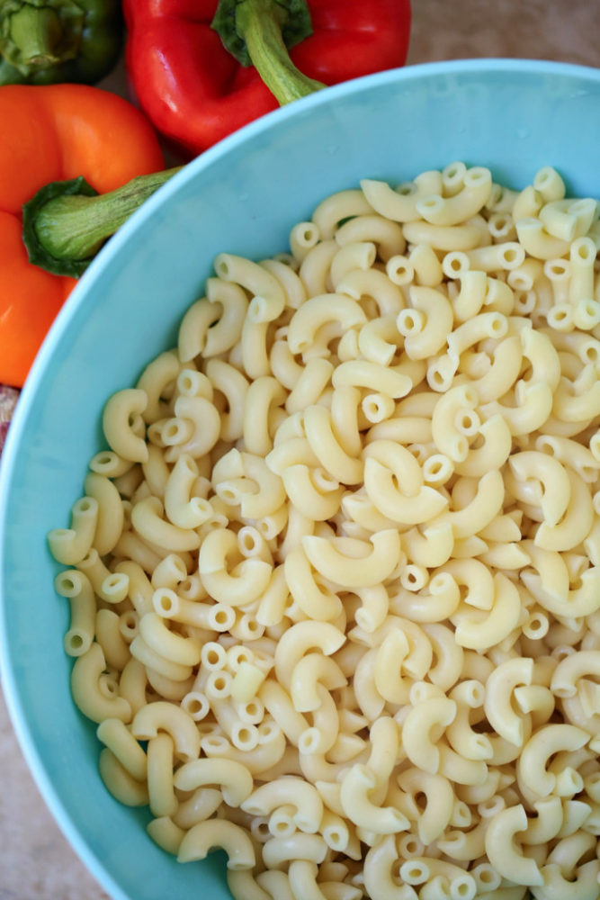 Veggie Loaded Mac N Cheese