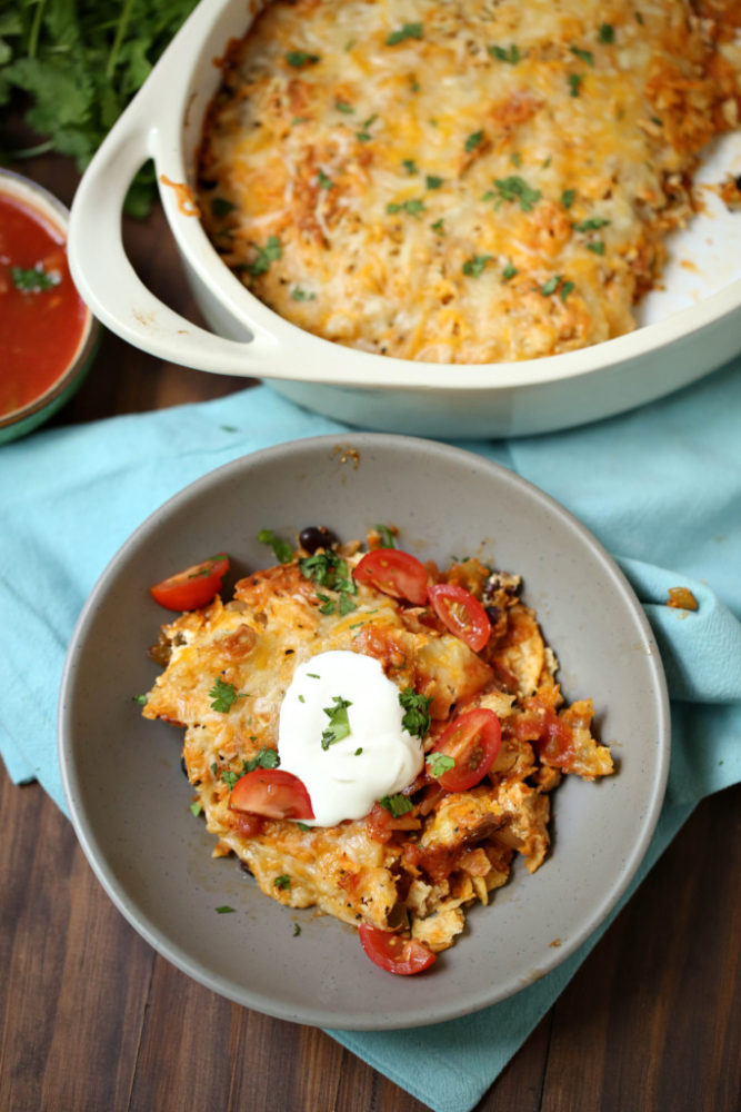 Maakte dit vanavond. Smaakte helemaal niet naar dieet. Chicken Taco Casserole Weight Watchers