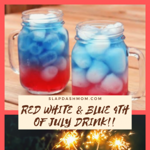 Red White & Blue 4th of July Drink