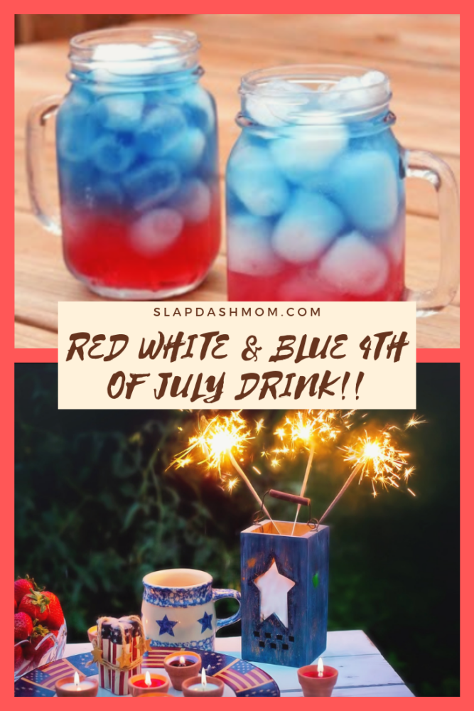 Red White & Blue 4th of July Drink