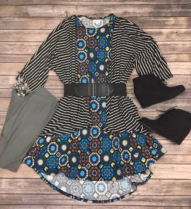 LuLaRoe Carly, Lindsay, and leggings