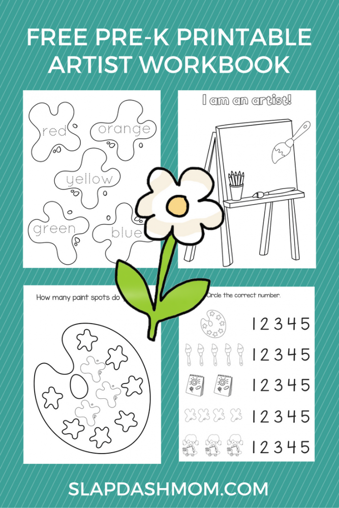 Free Preschool Printable Art Workbook