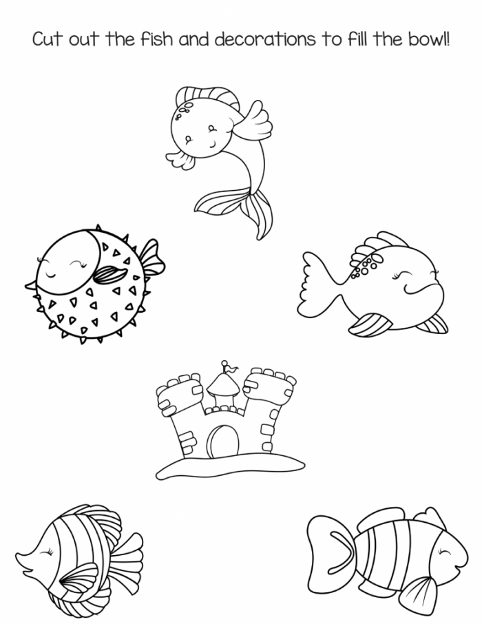 Free Preschool Fish Printable Workbook