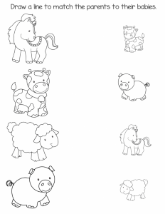 Preschool Farm Animal Printables - Slap Dash Mom