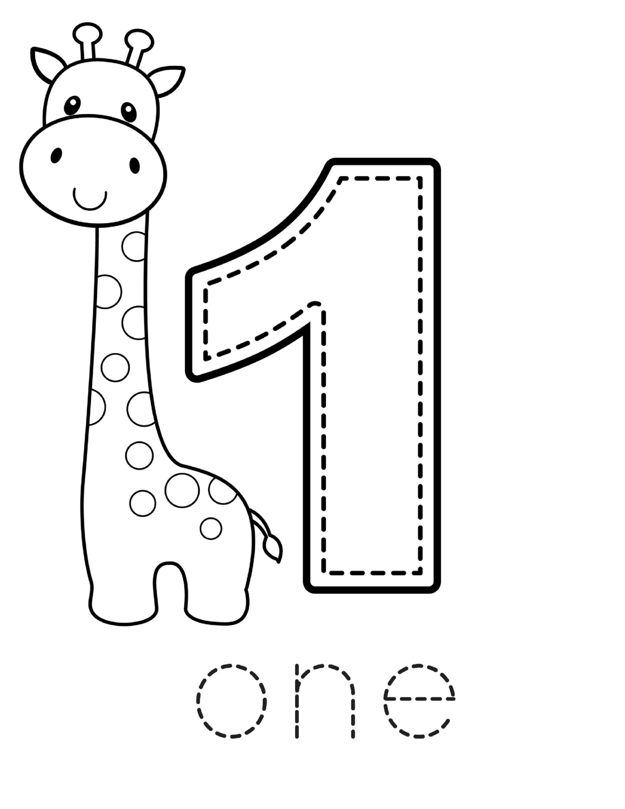 Numbers Worksheets For Toddlers