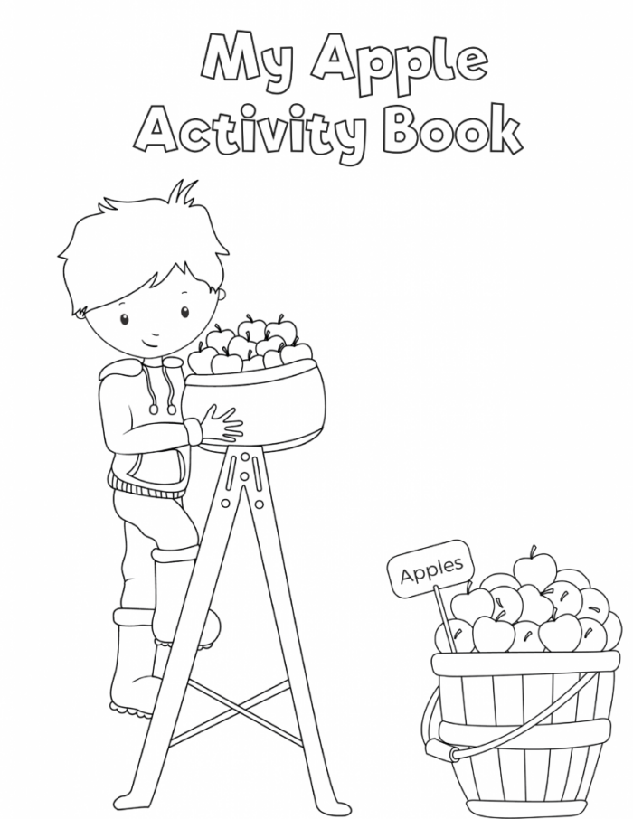 Free Preschool Apple Activity Book