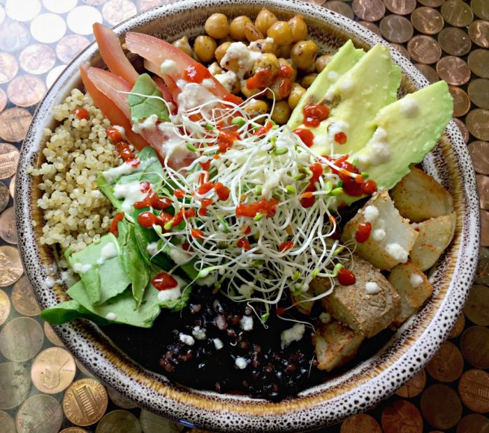 Vegan Buddha Bowl with Peanut Sauce